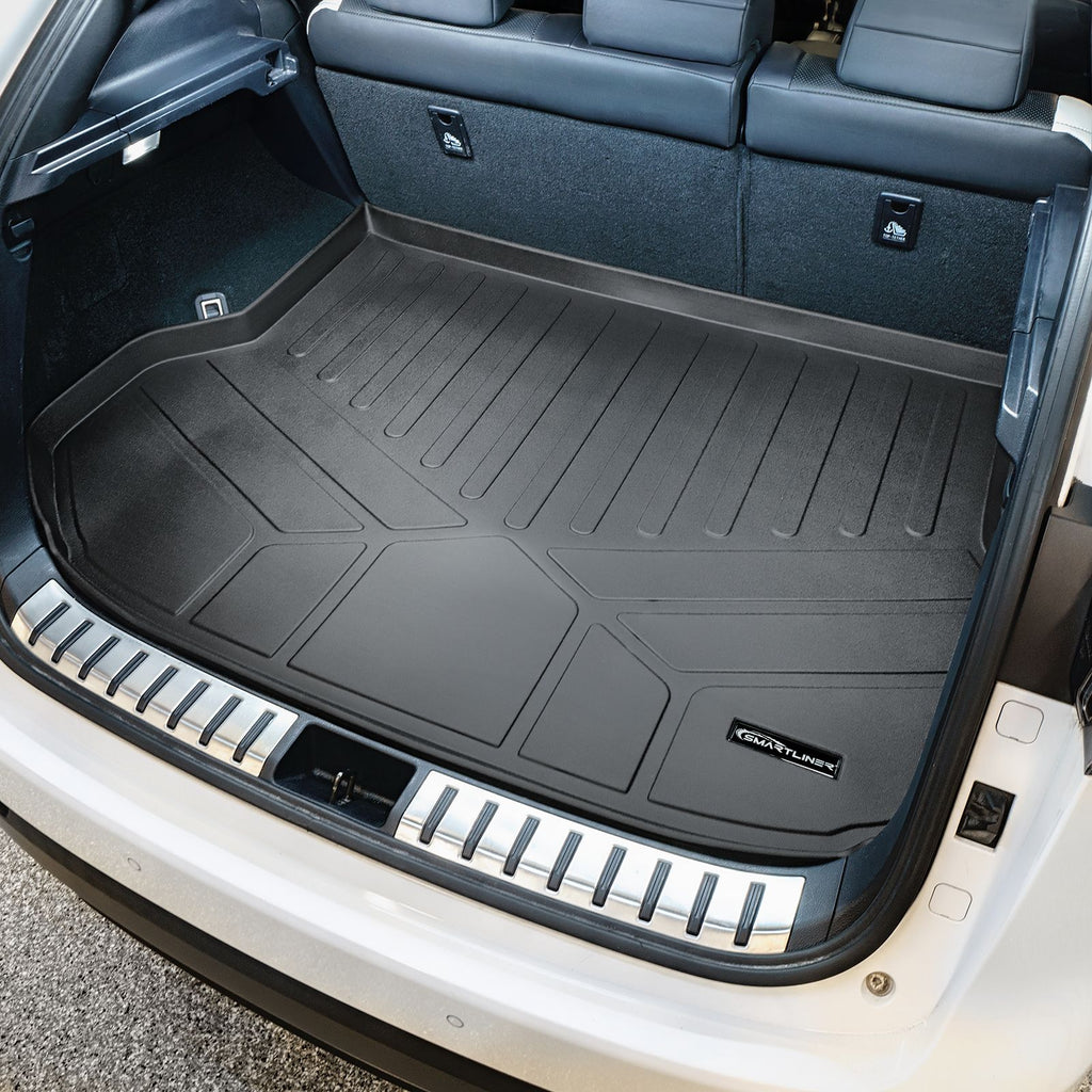 SMARTLINER Custom Fit Floor Mats and Cargo Liner Set Black Compatible With 2015-2021 Lexus NX200t / NX300 / NX300h (SA0168/B0168/D0168)