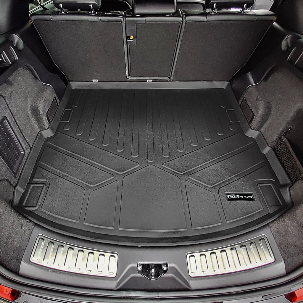 SMARTLINER All Weather Protection Custom Fit Black Cargo Liner Behind the 2nd Row Compatible With 2020-2023 Land Rover Discovery Sport (SD0701)