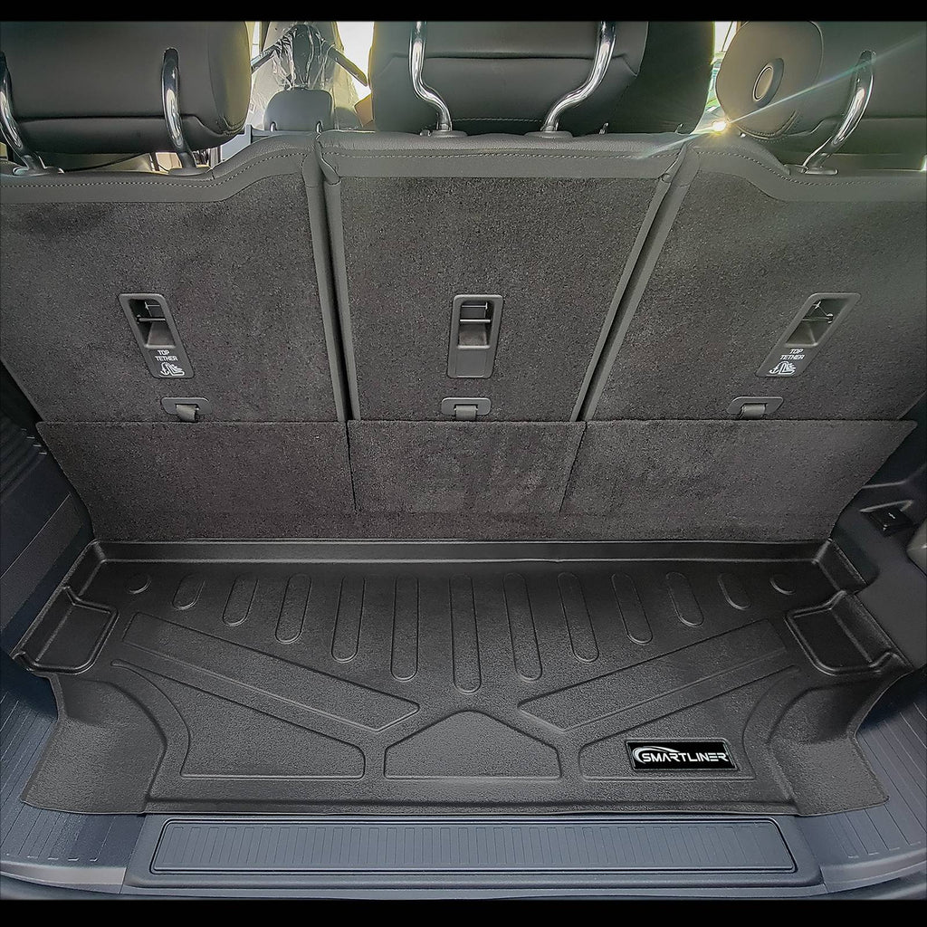 SMARTLINER All Weather Custom Fit Cargo Liner Behind the 2nd Row Set Compatible With 2023-2024 Land Rover Defender 130 (SE0564)
