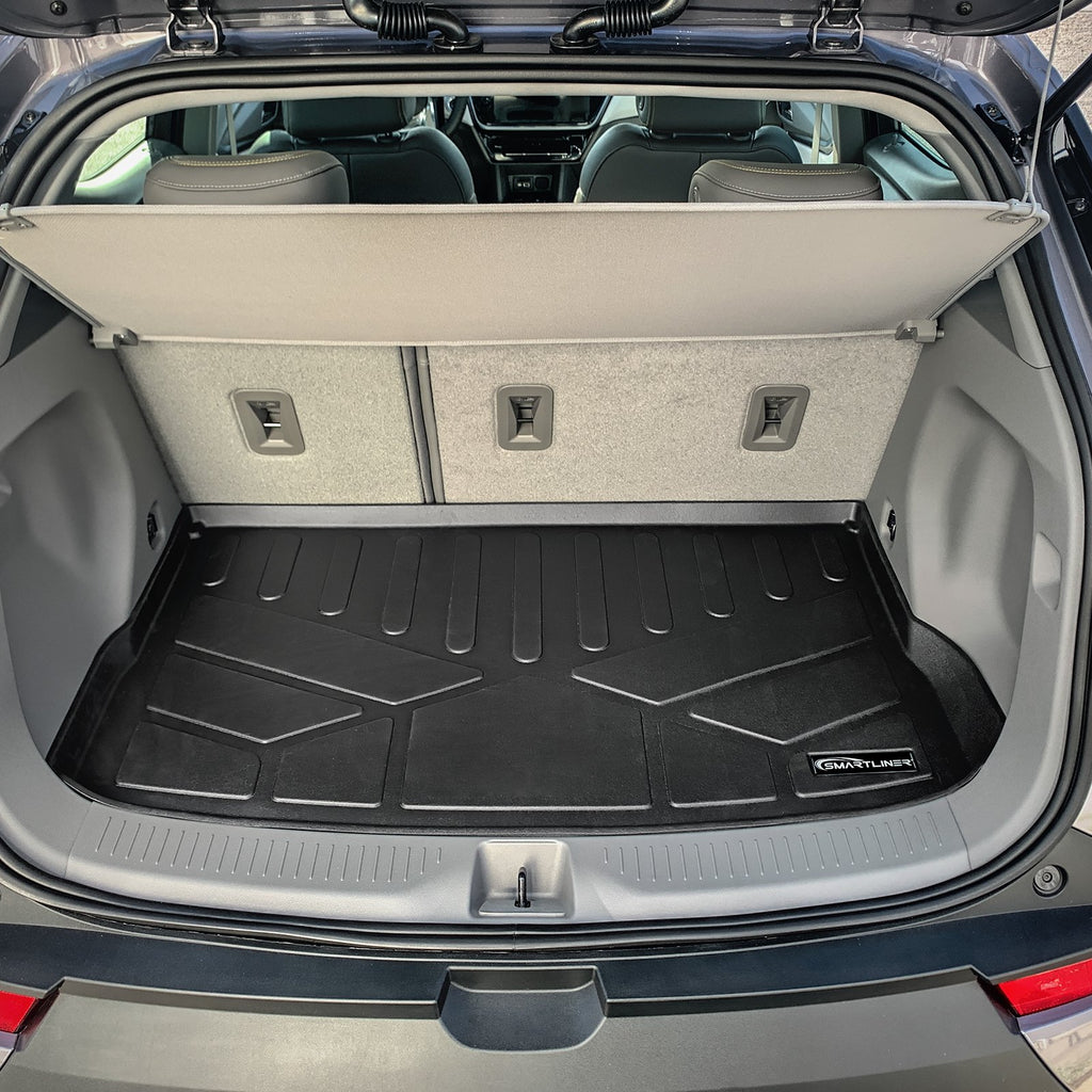 SMARTLINER All Weather Custom Fit Black Cargo Liner Behind the 2nd Row Compatible With 2022-2024 Chevrolet Bolt EUV (SD0673)