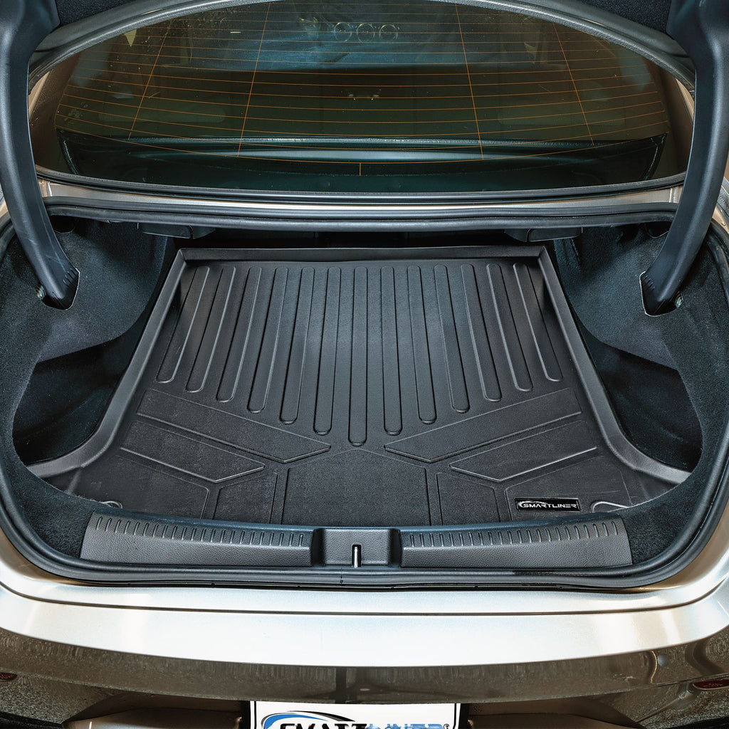 SMARTLINER Custom Fit All Weather Protection Black Cargo Liner Mat Compatible With 2020-2023 Mercedes-Benz CLA Class (SD0671)