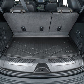 SMARTLINER Custom Fit Black Cargo Liner Behind the 3rd Row Seats Compatible With 2021-2023 Cadillac Escalade (SE0524-R)