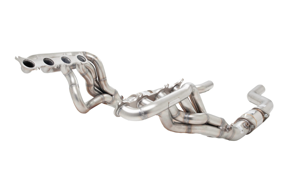 XFORCE Ford Mustang GT 2018- (Euro emissions spec) Stainless Steel 1" 7/8 Header kit with High Flow Metallic Cats (2 bolt outlet flange) (H2-FM19-KITB)