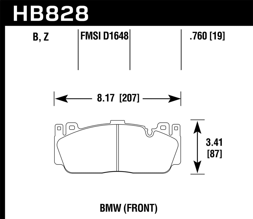Hawk Performance ER-1 Motorsport Brake Pads (HB828D.760)