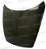 Seibon OEM-style carbon fiber hood for 2004-2008 Mazda RX8 (HD0405MZRX8-OE)