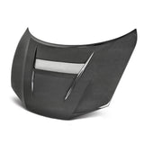 Seibon VSII-style carbon fiber hood for 2014 Honda Civic 2DR (HD14HDCV2D-VSII)