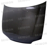 Seibon OEM-style carbon fiber hood for 1992-1995 Honda Civic 4DR (HD9295HDCV4D-OE)