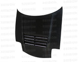 Seibon DS-style carbon fiber hood for 1993-2002 Mazda RX-7 (HD9396MZRX7-DS)