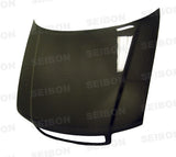 Seibon OEM-style carbon fiber hood for 1996-2001 Audi A4 (HD9601AUA4-OE)