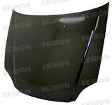 Seibon OEM-style carbon fiber hood for 1999-2000 Honda Civic (HD9900HDCV-OE)