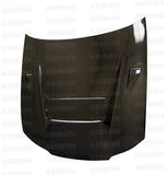 Seibon DVII-style carbon fiber hood for 1999-2001 Nissan S15 (HD9901NSS15-DVII)