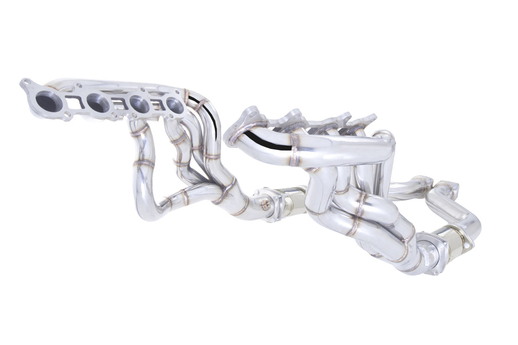 XFORCE Ford Mustang GT 2015- Stainless Steel 1" 7/8 Header kit with High Flow Metallic Cats (HS-FM15-KITB)