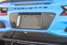 Load image into Gallery viewer, Chevrolet Corvette C8 Z06 Carbon Fiber License Plate Backing (CBX-C8ZO6LIC)