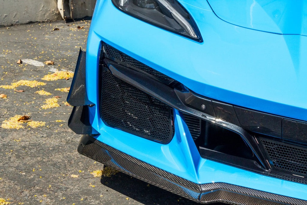 Chevrolet Corvette C8 Z06 Carbon Fiber Front Bumper Canards (AB-208085)