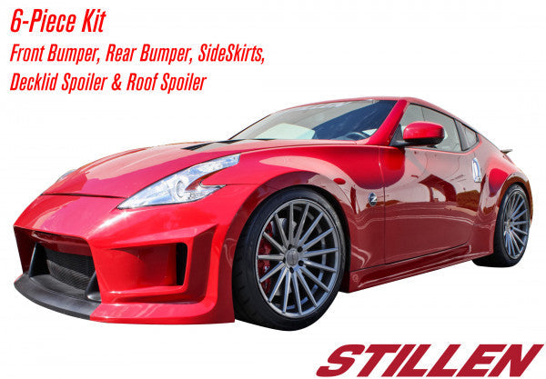 370Z Z34 6-Piece Body Kit Unpainted For 09-20 Nissan 370Z Z34 Stillen