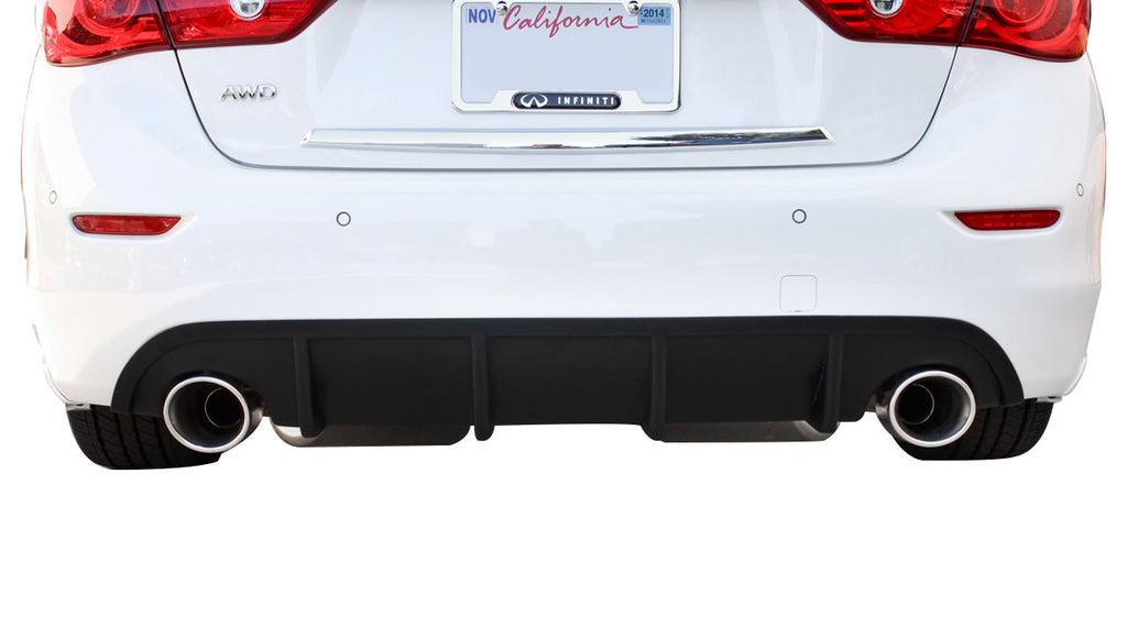 Infiniti Q50 Rear Diffuser Matte Black For 14-17 Infiniti Q50 Stillen