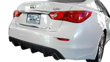 Load image into Gallery viewer, Infiniti Q50 Rear Diffuser Matte Black For 14-17 Infiniti Q50 Stillen