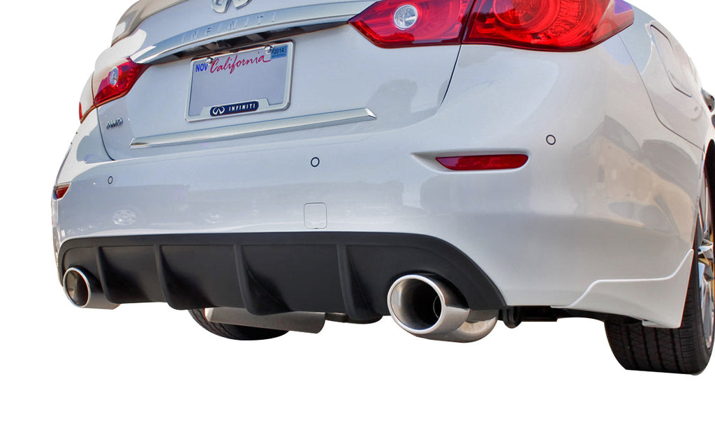 Infiniti Q50 Rear Diffuser Matte Black For 14-17 Infiniti Q50 Stillen