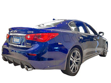 Load image into Gallery viewer, Infiniti Q50 Rear Diffuser Matte Black For 14-17 Infiniti Q50 Stillen