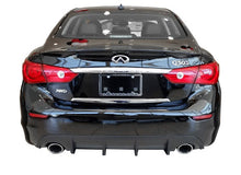 Load image into Gallery viewer, Infiniti Q50 Rear Diffuser Matte Black For 14-17 Infiniti Q50 Stillen