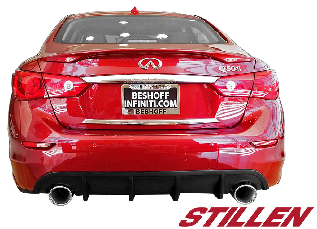 Infiniti Q50 Rear Diffuser Unpainted For 14-17 Infiniti Q50 Stillen