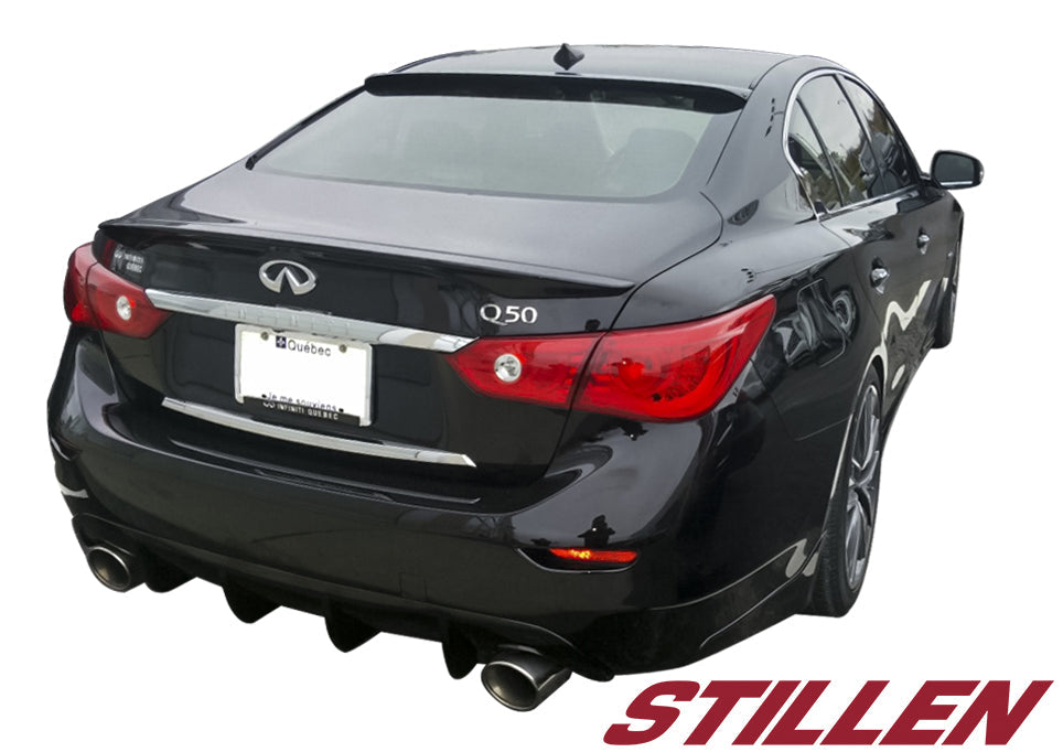 Infiniti Q50 Rear Diffuser Unpainted For 14-17 Infiniti Q50 Stillen