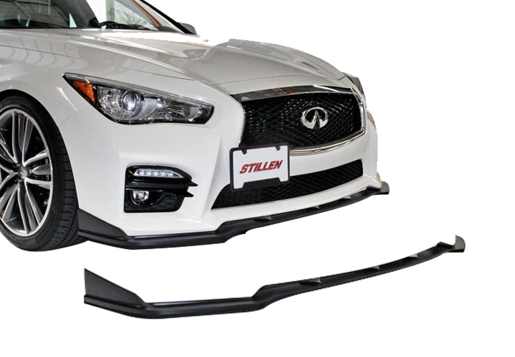 Infiniti Q50 Sport Front Splitter Matte Black For 14-17 Infiniti Q50 Sport Stillen