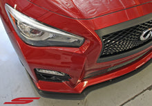 Load image into Gallery viewer, Infiniti Q50 Sport Front Splitter Matte Black For 14-17 Infiniti Q50 Sport Stillen