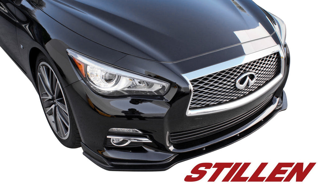 Infiniti Q50 Premium Front Splitter Matte Black For 14-17 Infiniti Q50 Stillen