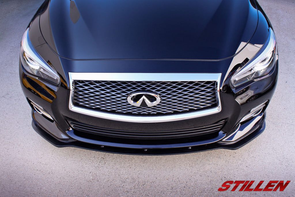 Infiniti Q50 Premium Front Splitter Matte Black For 14-17 Infiniti Q50 Stillen