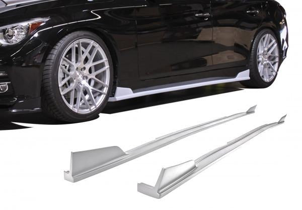 Infiniti Q50 Side Skirts Unpainted For 14-17 Infiniti Q50 Stillen