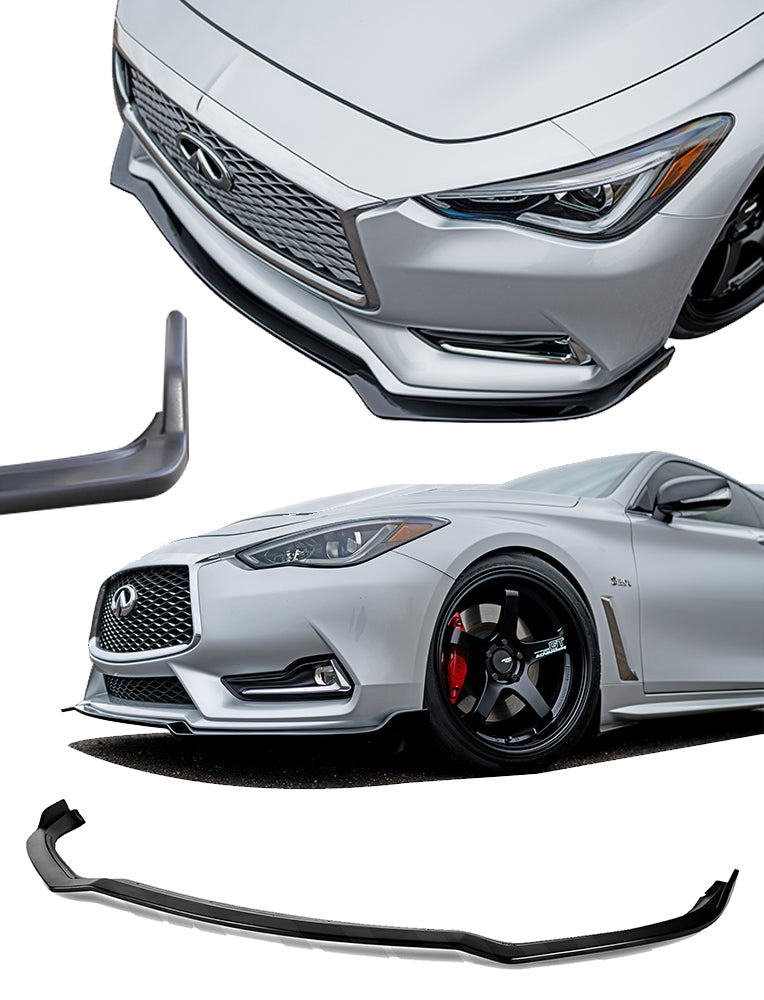 Infiniti Q60 3.0t Front Splitter For 17-21 Infiniti Q60 3.0t Stillen