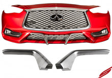 Load image into Gallery viewer, Infiniti Q60 3.0t Front Winglets For 17-21 Infiniti Q60 3.0t Stillen