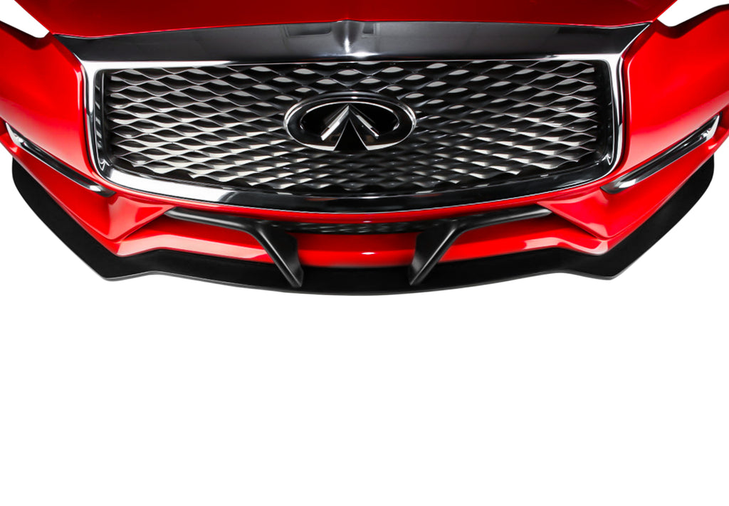 Stillen Infiniti Q60 Front Splitter & Winglets Unfinished For 17-21 Infiniti Q60 (KB11232UF)