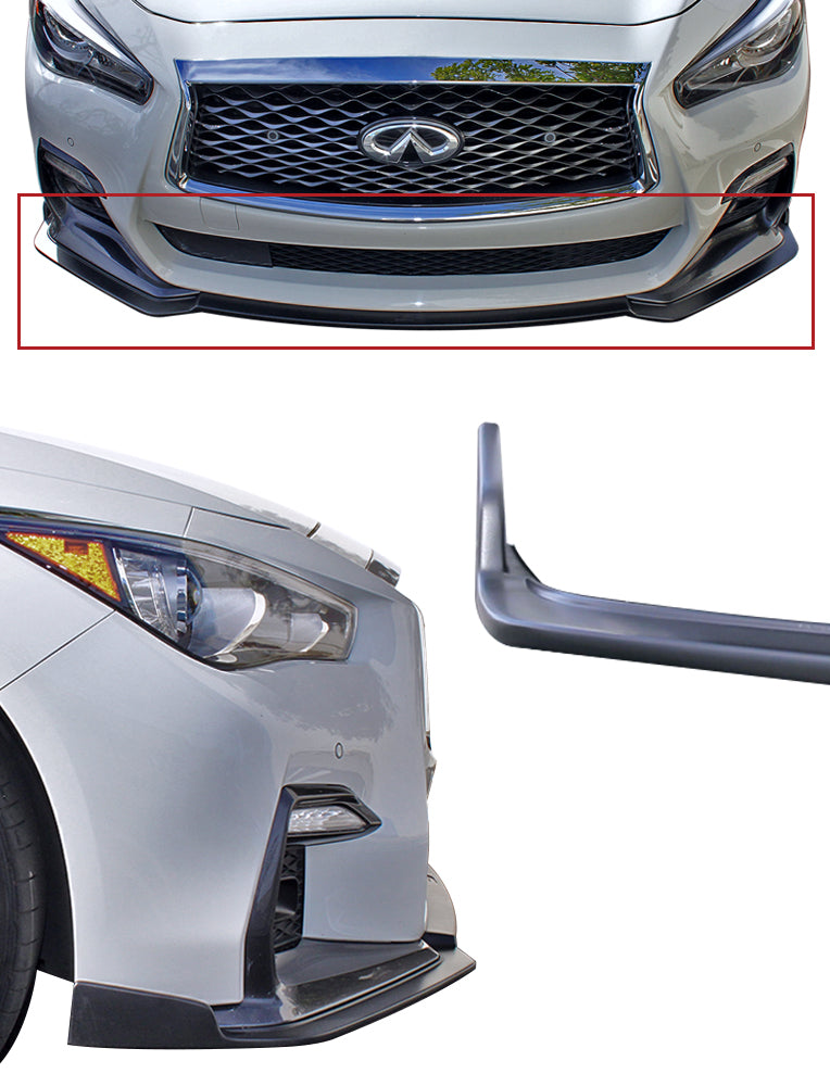 18-21 Infiniti Q50 Front Splitter Sport Unpainted KB11240UF Stillen