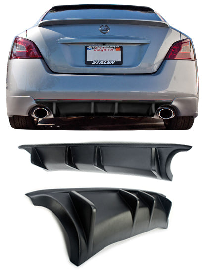 Nissan Maxima Rear Diffuser Matte Black For 09-15 Nissan Maxima Stillen