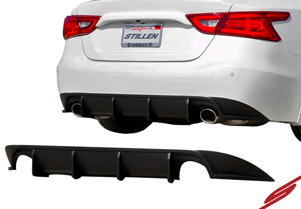 Nissan Maxima Rear Diffuser Matted Black For 16-18 Nissan Maxima Stillen