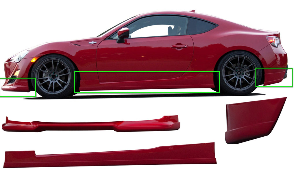 Scion FR-S 5-Piece Lower Body Kit Unpainted For 13-15 Scion FR-S Stillen