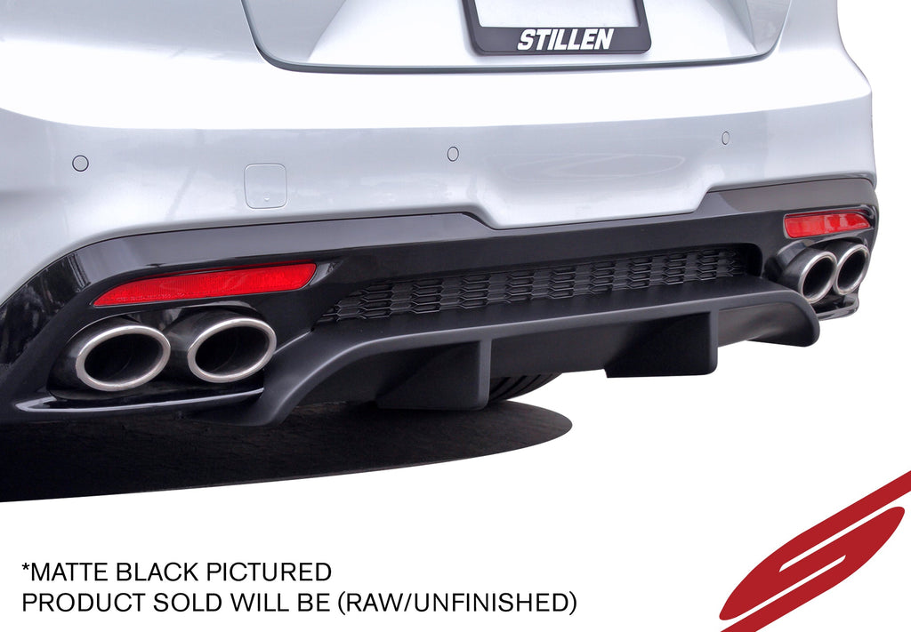 Kia Stinger GT 3.3TT Rear Diffuser Unpainted For 18-21 Kia Stinger GT AWD/RWD Stillen