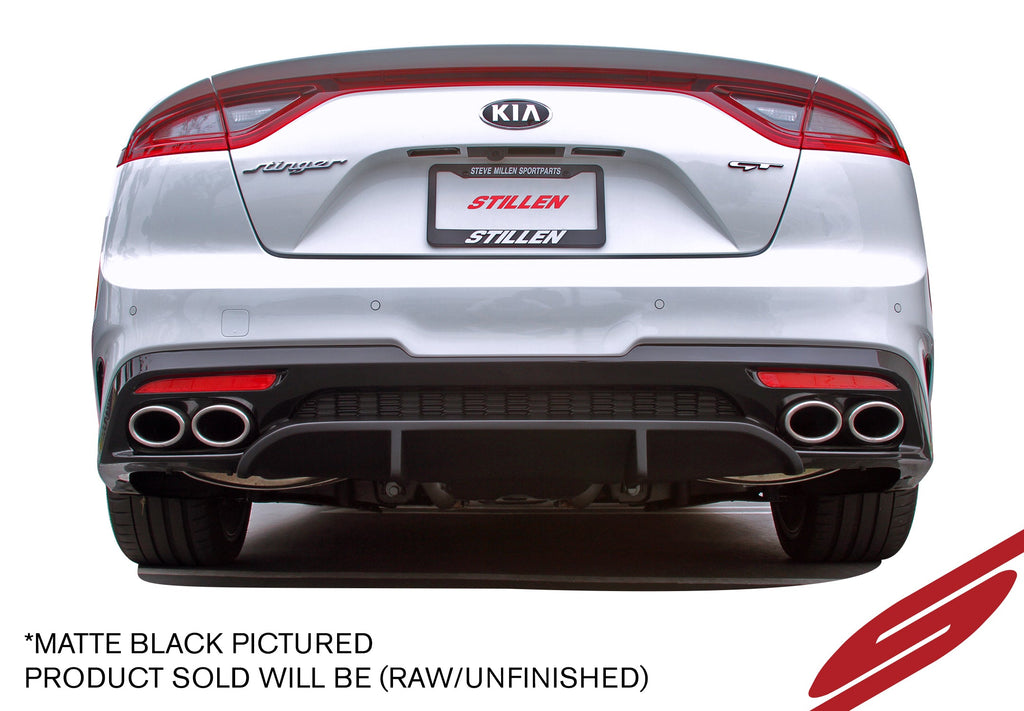 Kia Stinger GT 3.3TT Rear Diffuser Unpainted For 18-21 Kia Stinger GT AWD/RWD Stillen