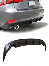 Load image into Gallery viewer, Lexus IS250, IS350 Rear Diffuser Matte Black For 14-2016 Lexus IS250, IS350 Stillen