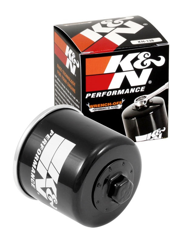 K&N Suzuki / Arctic Cat / Cagiva / Kawasaki / Kymco / Aprilia 2.813in OD x 3.031in H Oil Filter (KN-138)