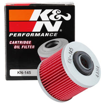 Load image into Gallery viewer, K&amp;N Yamaha / MUZ / MZ / Sachs / Aprilia / Derbi 2.156in OD x 2.313in H Oil Filter (KN-145)