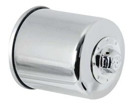 K&N Honda / Kawasaki / Yamaha / Polaris / Victory 2.688in OD x 3.344in H Oil Filter - Chrome (KN-303C)
