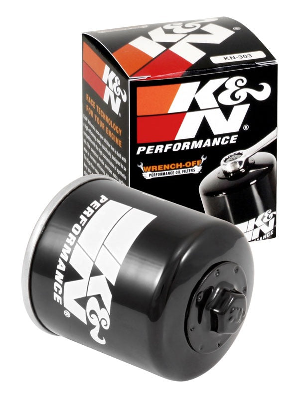 K&N Honda / Kawasaki / Yamaha / Polaris / Victory 2.688in OD x 3.344in H Oil Filter (KN-303)