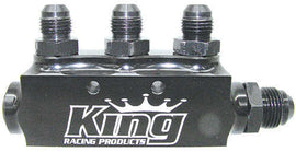 King Racing Products Fuel Block w/ Fittings - 1930