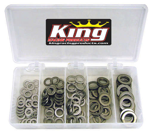 King Racing Products Stainless Washer Kit .060 145pc - 2725