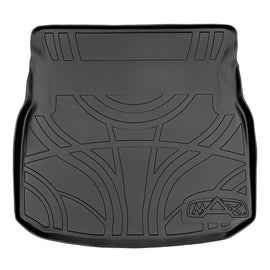 SMARTLINER All Weather Custom Fit Cargo Trunk Liner Floor Mat Black Compatible With 2008-2014 Mercedes Benz C Class Sedan Only (SD0076)