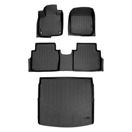 SMARTLINER Custom Fit Floor Mats and Cargo Liner Set Black Compatible With 2017-2022 Honda CR-V (SA0250/B0250/D0385)