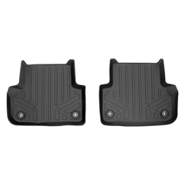 SMARTLINER Custom Fit All Weather Protection Black 2nd Row Liner Compatible With 2017-2025 Audi A4/S4 (SB0352-N1)